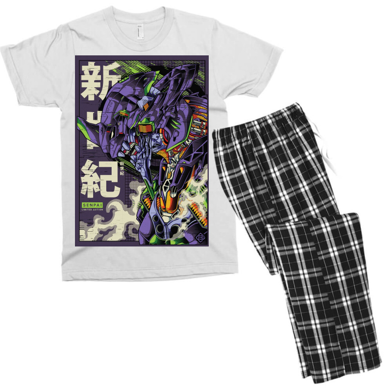 Neon Eva 01 Mecha Men's T-shirt Pajama Set by fredcbenny | Artistshot