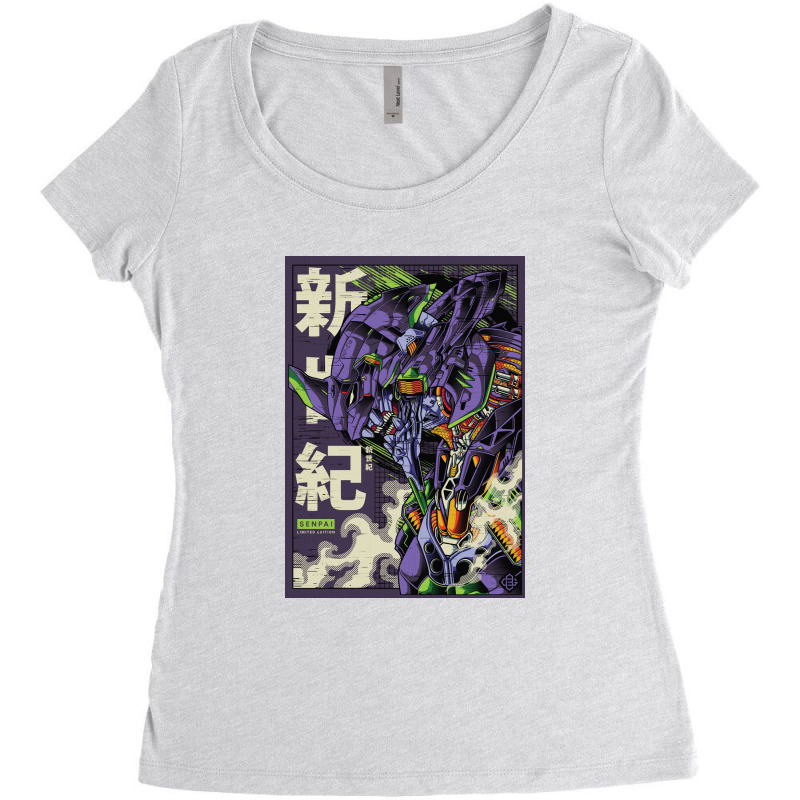 Neon Eva 01 Mecha Women's Triblend Scoop T-shirt by fredcbenny | Artistshot