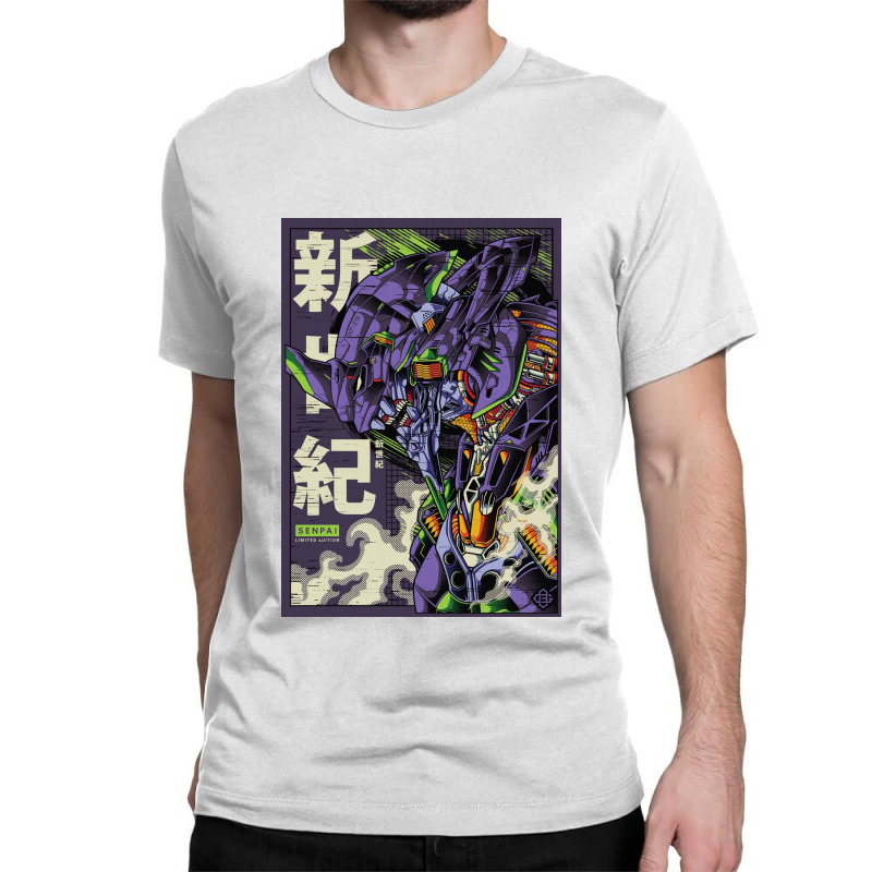 Neon Eva 01 Mecha Classic T-shirt by fredcbenny | Artistshot