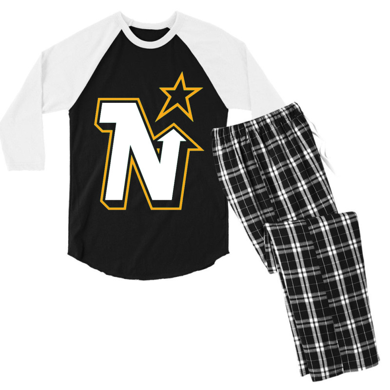 Vintage Minnesota Hockey Retro North Stars Men's 3/4 Sleeve Pajama Set | Artistshot