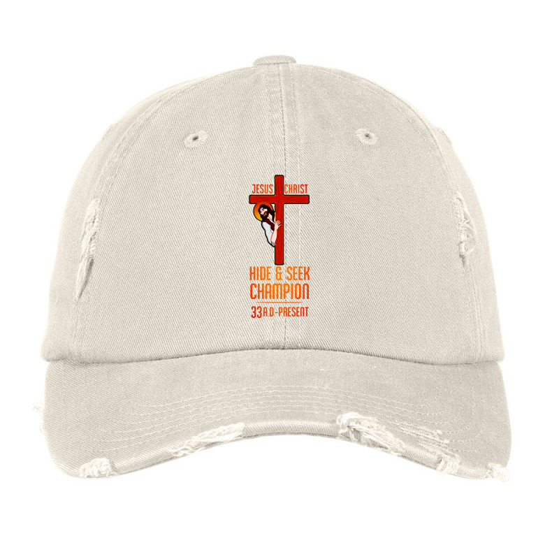 Jesus Christ Hide And Seek Vintage Cap by ALex Marcus | Artistshot