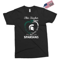 Michigan State Spartans Teachers Love Apple Outline Exclusive T-shirt | Artistshot