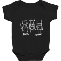 Papa Mama Chappie Baby Bodysuit | Artistshot