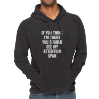 Short Attention Awareness Funny Vintage Hoodie | Artistshot