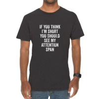 Short Attention Awareness Funny Vintage T-shirt | Artistshot