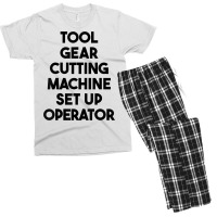 Tool Gear Cutting Machine Set Up Operator T Shirt Men's T-shirt Pajama Set | Artistshot