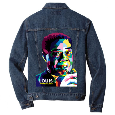 Custom Louis Armstrong In Wpap Pop Art Style Ladies Fitted T-shirt