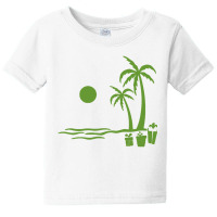 Christmas Tree Palm Island Baby Tee | Artistshot