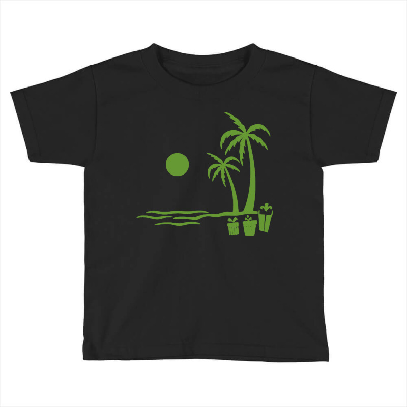 Christmas Tree Palm Island Toddler T-shirt by KENZU | Artistshot