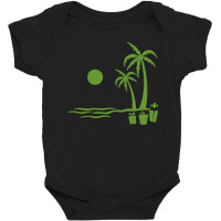 Christmas Tree Palm Island Baby Bodysuit | Artistshot