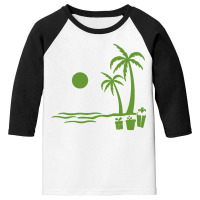 Christmas Tree Palm Island Youth 3/4 Sleeve | Artistshot