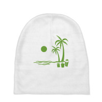 Christmas Tree Palm Island Baby Beanies | Artistshot