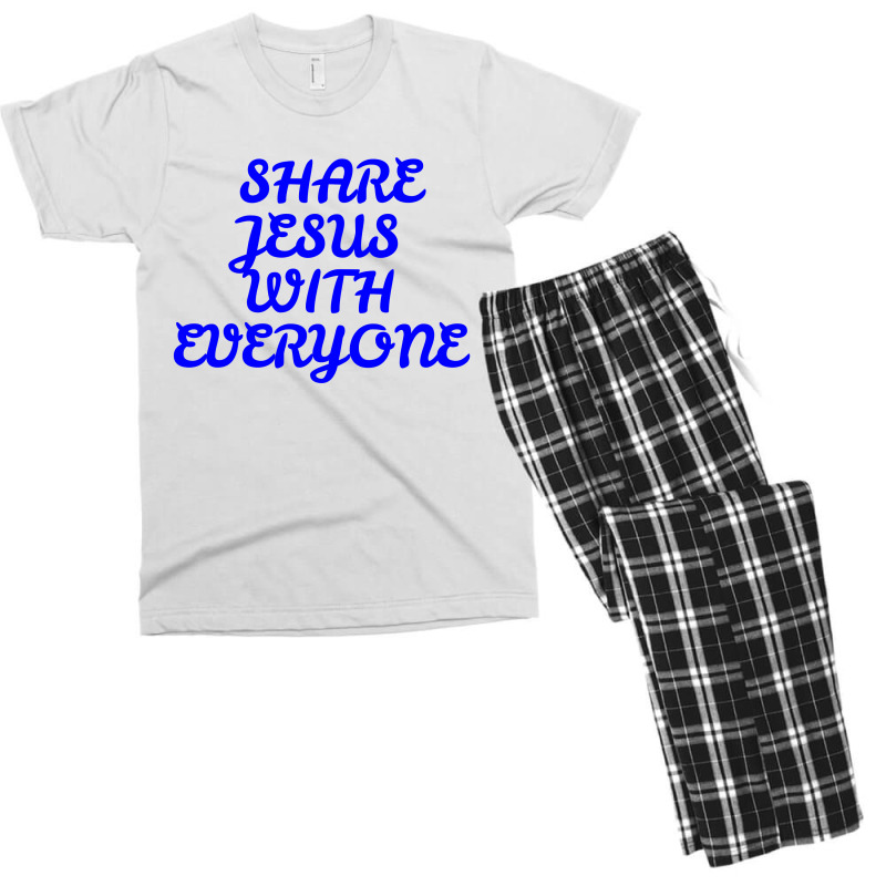 Share Jesus With Everyone Men's T-shirt Pajama Set | Artistshot