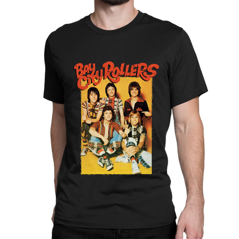 Bay City Rollers Classic T-shirt by ROSALYN BASS FOURIER | Artistshot