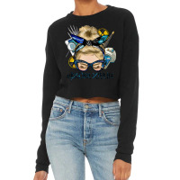 Blonde Messy Bun Radiology Life Cropped Sweater | Artistshot