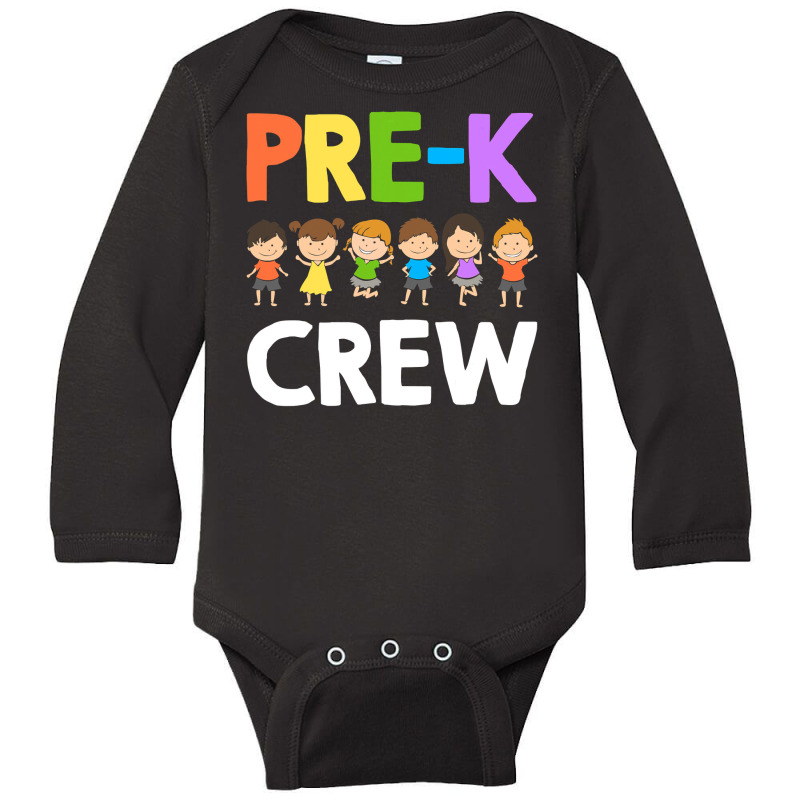 Funny Preschool Teacher Designs For Men Women Prek Crew Long Sleeve Baby Bodysuit | Artistshot