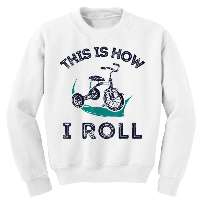 This Is How I Roll Bike Shirt Funny Tricycle Trike T Shirt Youth Sweatshirt by homyfelaego | Artistshot