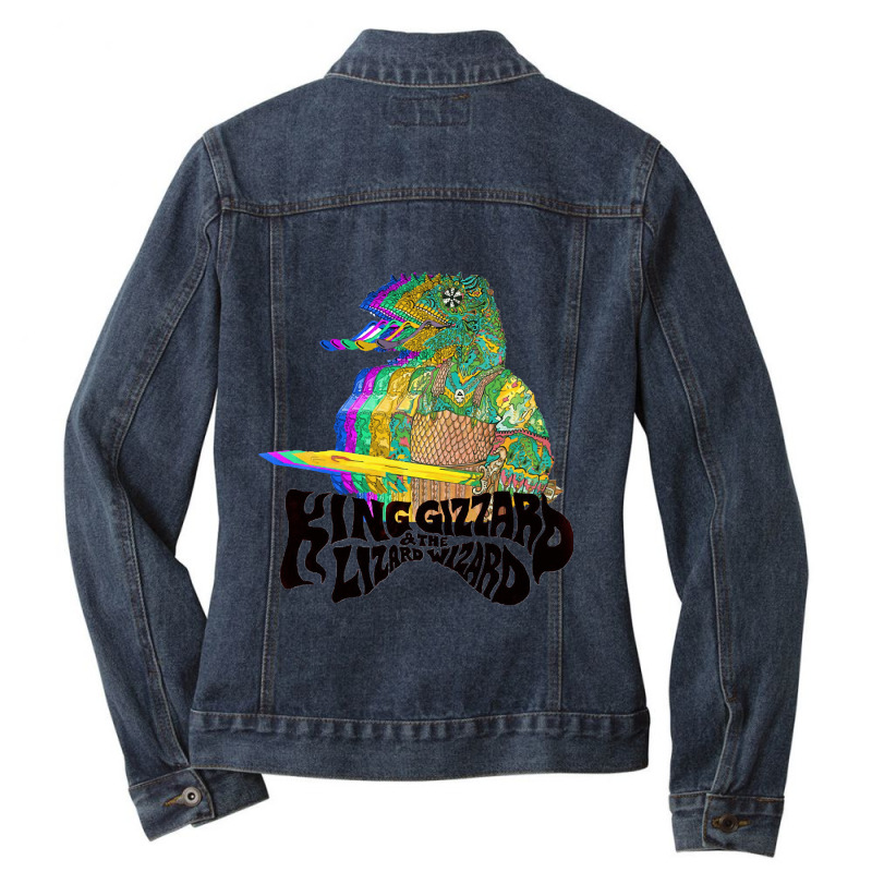 Fast-track Your King Gizzard And The Lizard Wizard Ladies Denim Jacket by AnitaKovich | Artistshot