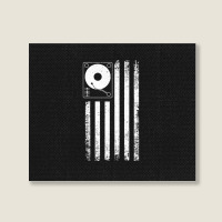 American Flag Dj, American Flag Dj Vintage, American Flag Dj Art, Amer Landscape Canvas Print | Artistshot