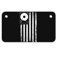 American Flag Dj, American Flag Dj Vintage, American Flag Dj Art, Amer Motorcycle License Plate | Artistshot