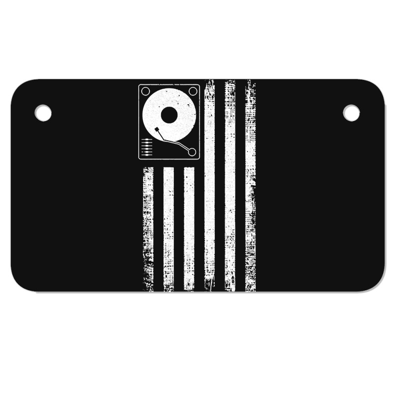 American Flag Dj, American Flag Dj Vintage, American Flag Dj Art, Amer Motorcycle License Plate | Artistshot