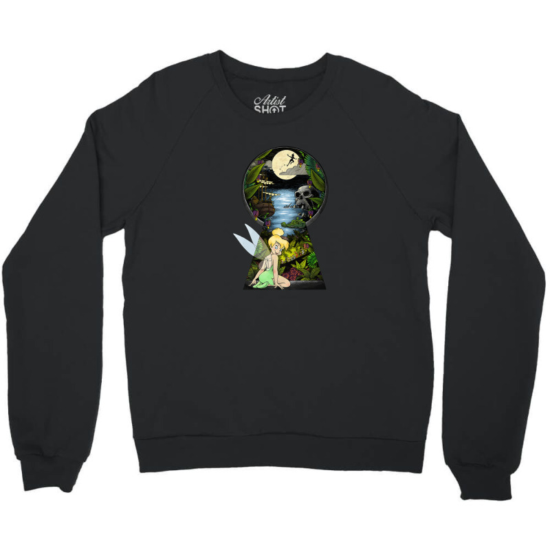 Peter Pan Tinkerbell Keyhole Crewneck Sweatshirt by IsaiahStark | Artistshot