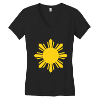 Philippines Sun Women's V-neck T-shirt | Artistshot