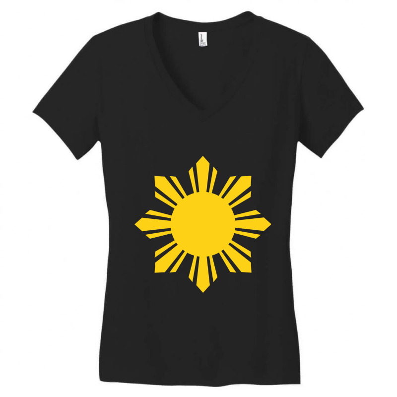 Philippines Sun Women's V-Neck T-Shirt by cm-arts | Artistshot