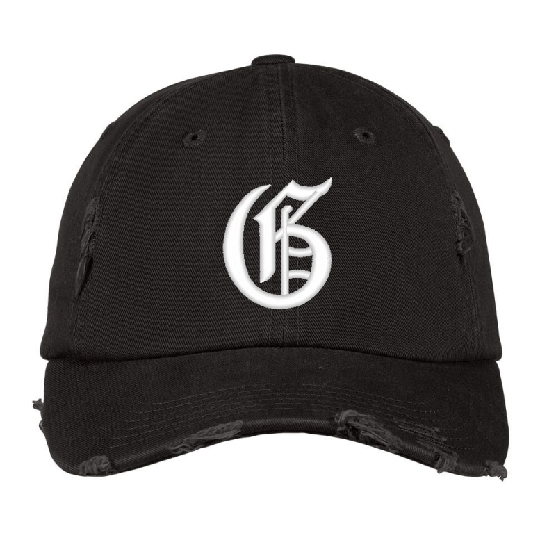 Custom Old English Style Initial Letter G Embroidered Hat