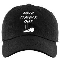 Retired Math Teacher Out Mic Drop End Of School Year Funny Design Char Kids Cap | Artistshot