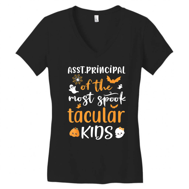 Assistant Asst Principal Of The Most Spook Tacular Kids Women's V-Neck T-Shirt by Bestarts | Artistshot