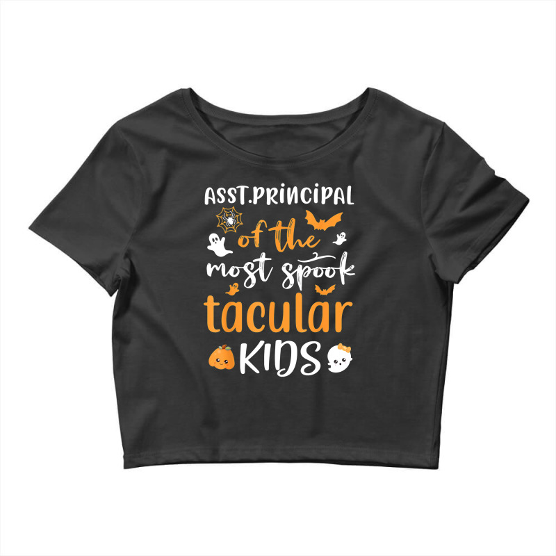 Assistant Asst Principal Of The Most Spook Tacular Kids Crop Top by Bestarts | Artistshot