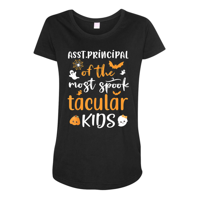 Assistant Asst Principal Of The Most Spook Tacular Kids Maternity Scoop Neck T-shirt by Bestarts | Artistshot