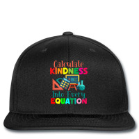 Calculate Kindness Into Every Equation Mathematicians Funny Gifts Printed Hat | Artistshot