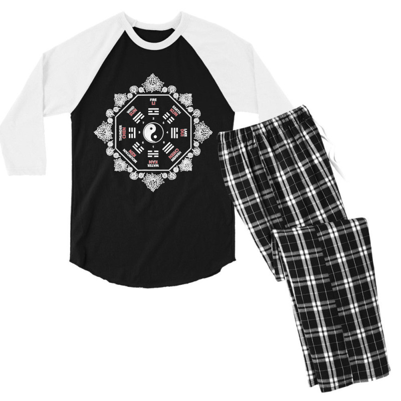 Bagua Zhang Ying Yang Thai Chi Qi Gong Wushu T Shir Men's 3/4 Sleeve Pajama Set | Artistshot