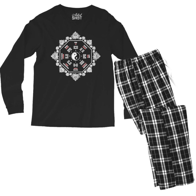 Bagua Zhang Ying Yang Thai Chi Qi Gong Wushu T Shir Men's Long Sleeve Pajama Set | Artistshot