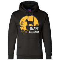 Australian Cattle Dog Full Moon Red Blue Heeler Halloween Champion Hoodie | Artistshot