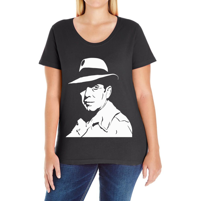 Vintage Retro Bogie Man Mens Funny Ladies Curvy T-Shirt by ArtistMarquis | Artistshot