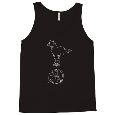 Goat On A Unicycle Tank Top Designed By End4ng