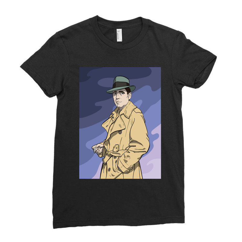 Women Men Bogart Man Funny Gifts Boys Girls Ladies Fitted T-Shirt by ArtistMarquis | Artistshot