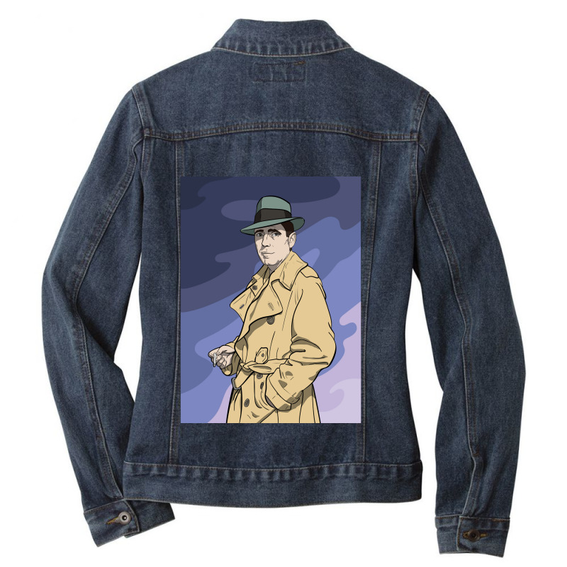 Women Men Bogart Man Funny Gifts Boys Girls Ladies Denim Jacket by ArtistMarquis | Artistshot