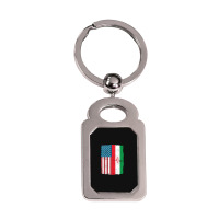 Iranian American Flag, Iranian American Flag Vintage, Iranian American Silver Rectangle Keychain | Artistshot