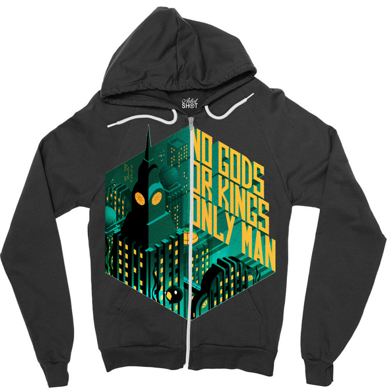 No Gods Or Kings Only Man Rapture Classic Zipper Hoodie by cm-arts | Artistshot