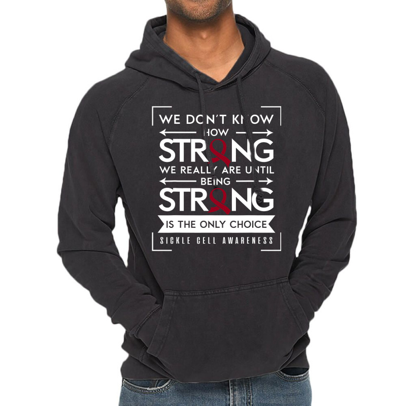 Sickle Cell Awareness Anemia Support Strong Choice Vintage Hoodie by nhan0105 | Artistshot