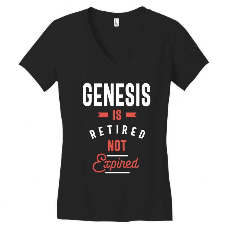 Genesis Is Retired Not Expired Women's V-Neck T-Shirt by cidolopez | Artistshot