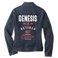 Genesis Is Retired Not Expired Ladies Denim Jacket | Artistshot