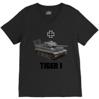 Tiger I German Heavy Tank Ww2 Military Panzerkampfwagen V-neck Tee | Artistshot