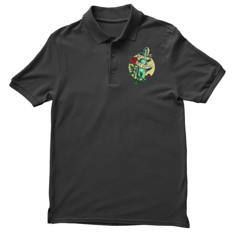 Rise The Bottle, Rise The Bottle Sea Sail, Rise, The Bottle, Sea Sail, Men's Polo Shirt | Artistshot