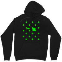 Clover Green Checkered Pattern T  Shirt1450 Unisex Hoodie | Artistshot