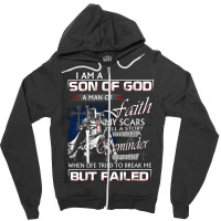 I Am A Son Of God Jesus Warrior Christ, Son Of God, I Am A Son Of God  Zipper Hoodie | Artistshot